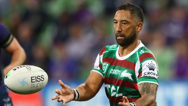 Benji Marshall in action for the Rabbitohs against the Storm Picture: Robert Cianflone/Getty Images