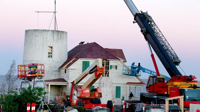 Progress on Aquaman movie set at Hastings Point. Picture Mike Batterham