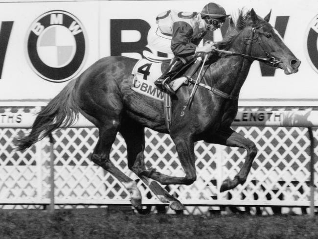 Former jockey Anthony Bannister, pictured here in 1992, claims he was the victim of a sophisticated scam in Guangzhou, which has been dubbed the ice capital of the world.