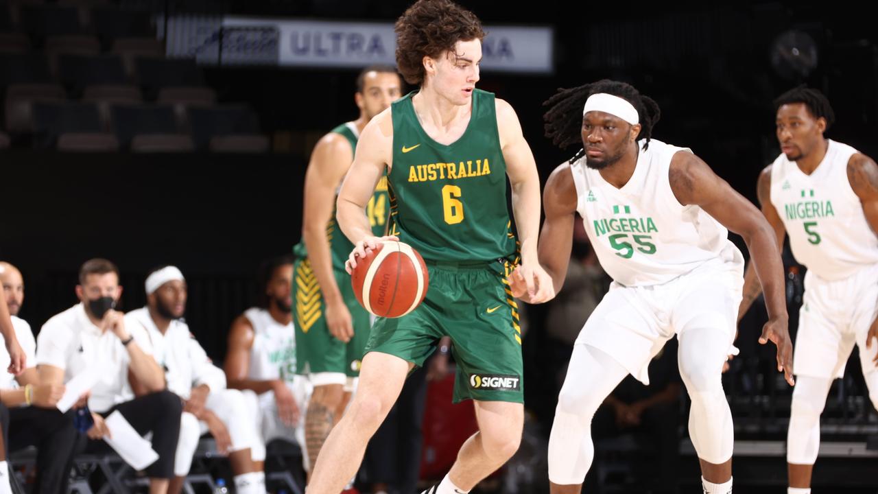 Giddey has impressed playing for the Boomers. Picture: Ned Dishman/NBAE via Getty Images