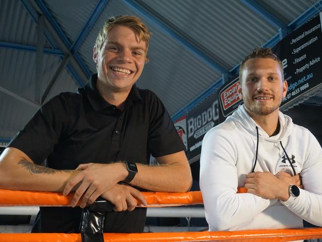 Toowoomba boxers Billy Holland (left) and Steve Spark will take on the 4x4x48 Challenge created by retired United States Navy SEAL David Goggins this weekend.