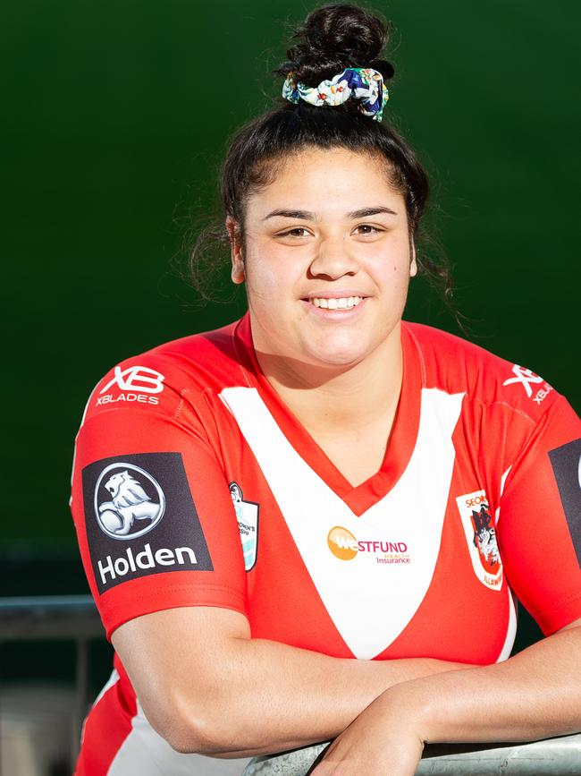 Eva Karpani played NRLW with the Dragons.