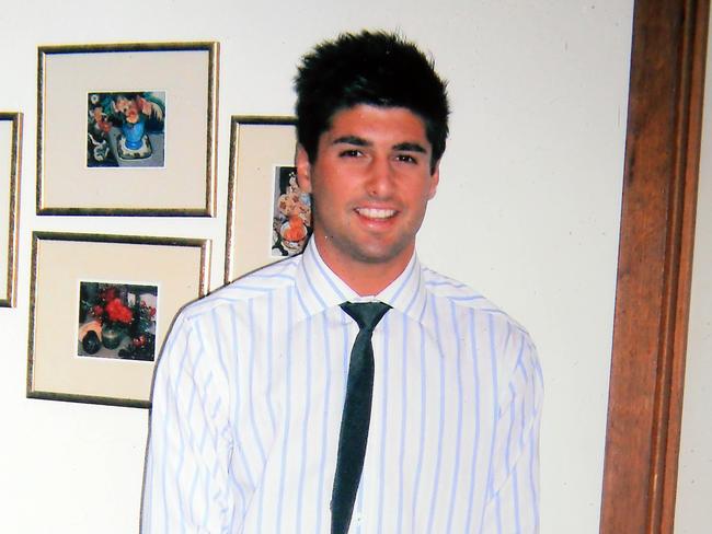 David Cassai, 22, died on New Year’s Eve in 2012 after he was coward punched. Picture: supplied