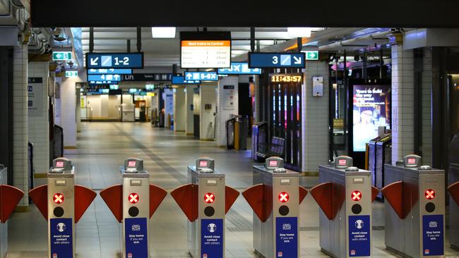 The entrance to Town Hall Station today. Picture: NCA Newswire / Gaye Gerard