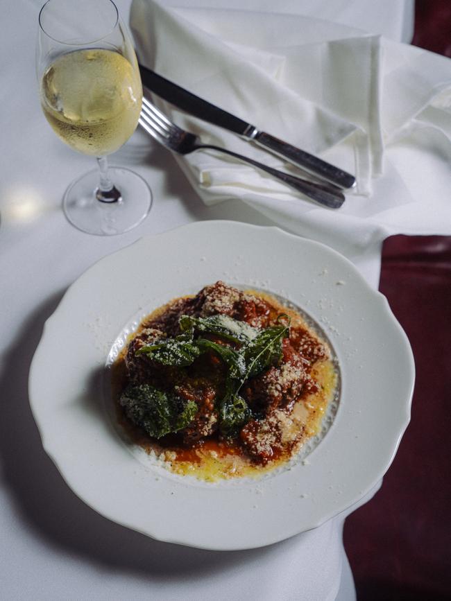 Pork and veal meatballs with Parmigiano Reggiano. Picture: Supplied