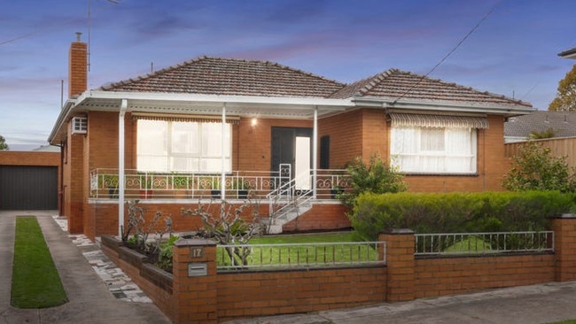 17 Cleary Court, Clayton South, is listed for $800,000-$880,000.