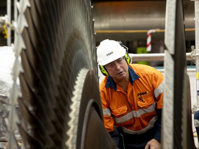 Origin Energy’s Eraring coal station in NSW Hunter Valley. Low pressure turbine inspection. Picture: Supplied / Origin Energy