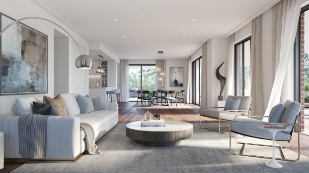 The interior of an apartment at the Retirement by Moran village at Wahroonga. Now, it wants to redevelop the former Wesley Mission facility opposite Narrabeen Beach into a “premium” retirement community. Picture: Retirement by Moran