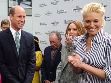 Prince William and Hannah Waddingham have a laugh at an EarthShot event in London. Picture: Kensington Palace