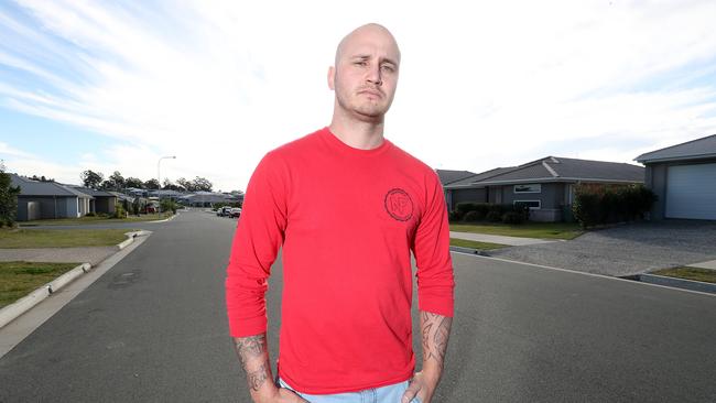 Pimpama residents are fed-up with rising crime in the area. Furious northern Coast residents in July announced they had formed a Pimpama Civilian Response Team of about 20 locals to make citizen’s arrests. Group founder Kyal Bones. Photo by Richard Gosling