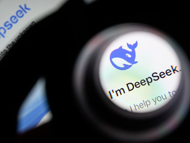 LONDON, ENGLAND - JANUARY 29: In this photo illustration, the Deepseek logo is seen through a magnifying loupe while displayed on a mobile phone screen on January 29, 2025 in London, England. This week's news that the DeepSeek Chatbot app, developed by China, was downloaded from the Apple app store significantly more times than the US-developed ChatGPT from Open AI, wiped billions off the global tech market. The advent of DeepSeek has shown there is a more viable, efficient, and cost-effective future for AI development in a shift away from the current high cost, high tech model.  (Photo by Leon Neal/Getty Images)