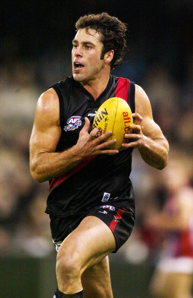 Dean Solomon in his playing days for the Bombers.