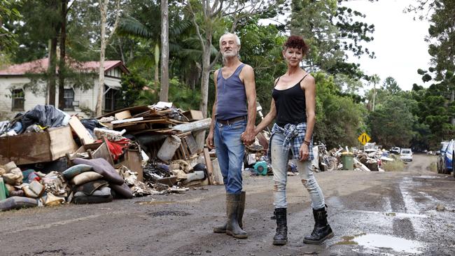 Jaimes Saul (left) and Douglas Hume who live at 32 Ostrom St, South Lismore. Picture: Jonathan Ng