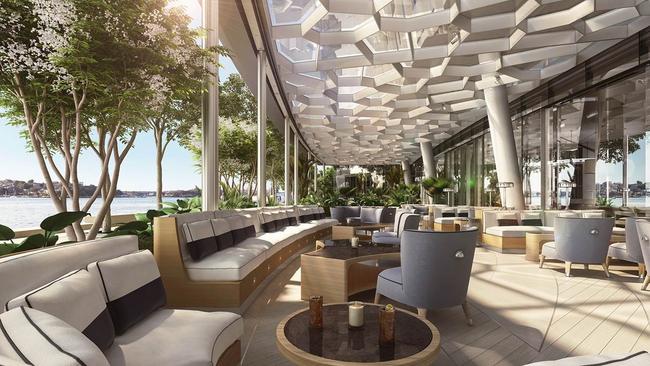 TWR Terrace one of three new venues opening at Crown Sydney, opening in December 2020. Picture: Supplied