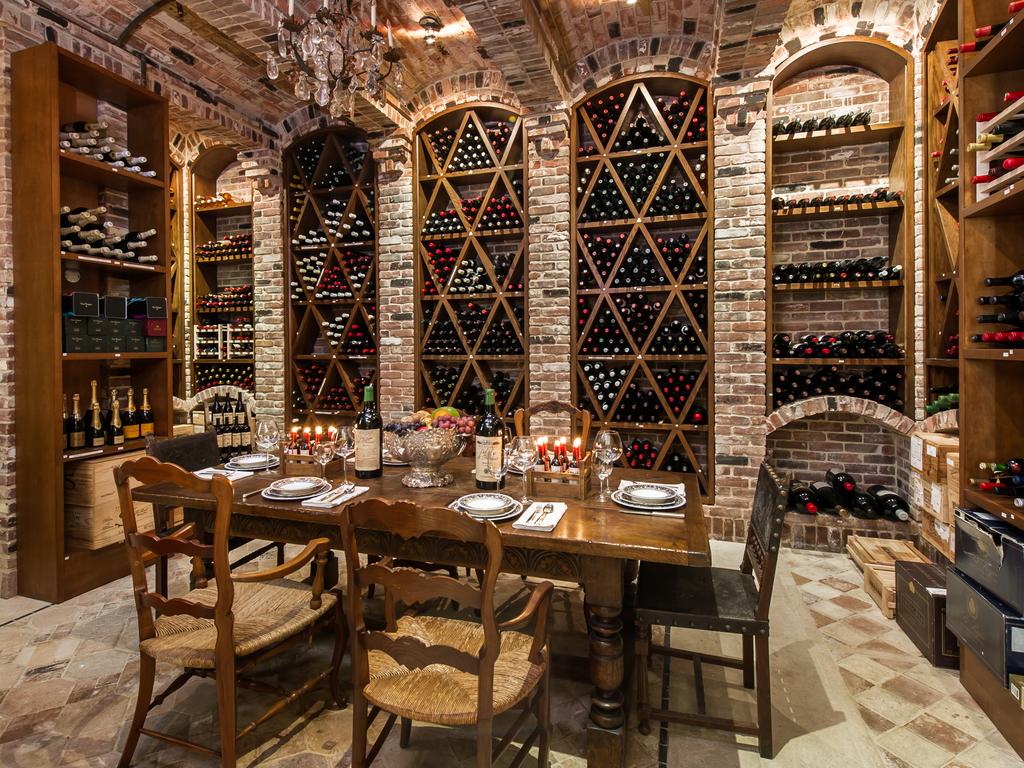 The 10,000 bottle win cellar. Picture: Marc Angeles Supplied: Coldwell Banker Previews International