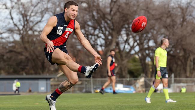 Sam Lowson in action for Coburg. Picture: George Salpigtidis