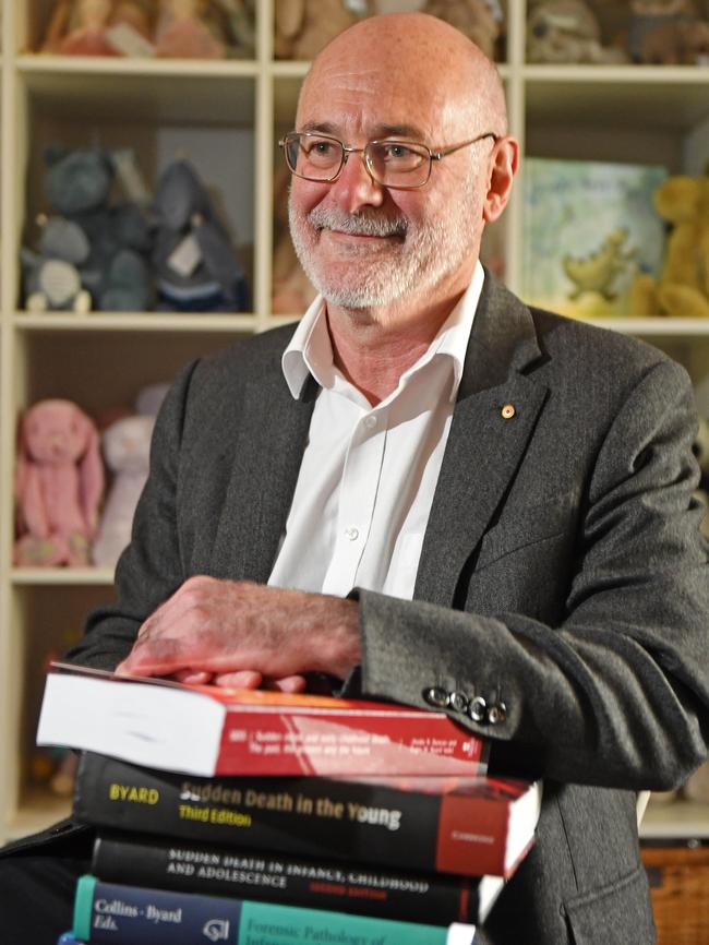 University of Adelaide pathology Professor Roger Byard. Picture: Tom Huntley