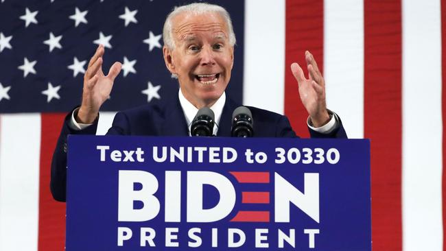 Democrat presidential candidate Joe Biden. Picture: Getty Images