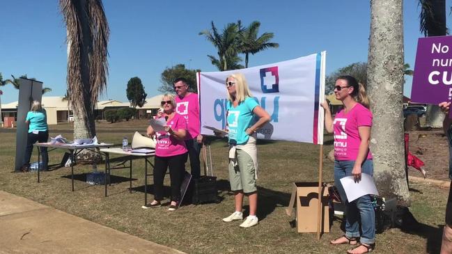 Aged care rally in Bundaberg