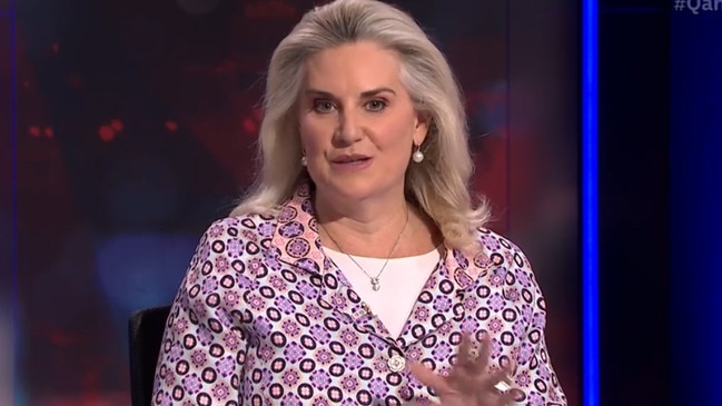 Hollie Hughes appearing on Q and A. Picture: ABC