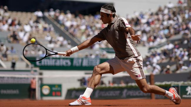 Roger Federer has opened up about the self doubts he had leading into this year’s French Open. Picture: AFP