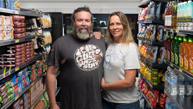 Brooms Head General Store owners Nathan and Ros Brown are almost ready to open. Picture: Adam Hourigan