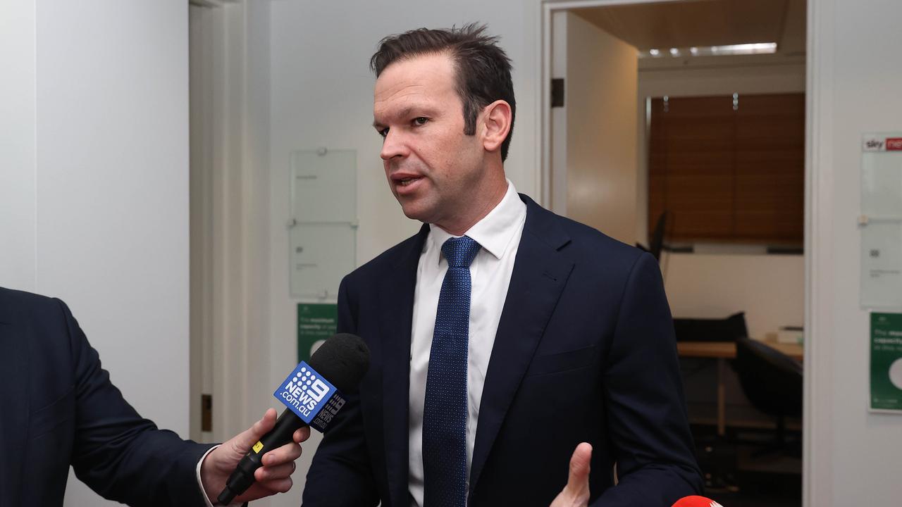 Nationals Senator Matt Canavan has also taken exception to what he believes are “lies” from the Labor camp. Picture: NCA NewsWire / Gary Ramage