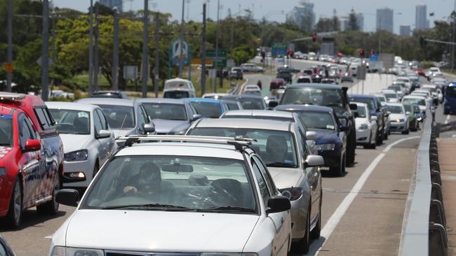 Am all too familiar scene on the Sundale Bridge. Picture: Richard Gosling.