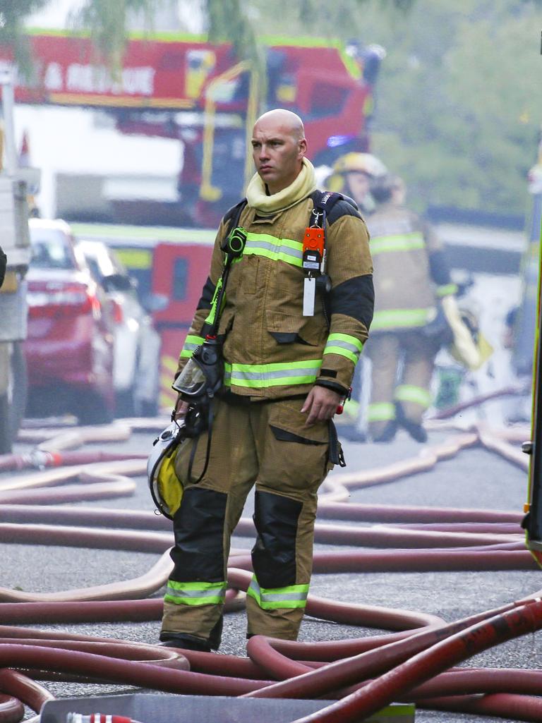 Emergency Services attended a Boarding House fire on Walton St, Dutton Park on Brisbane’s Inner Southside. Picture: NCA NewsWire / Glenn Campbell