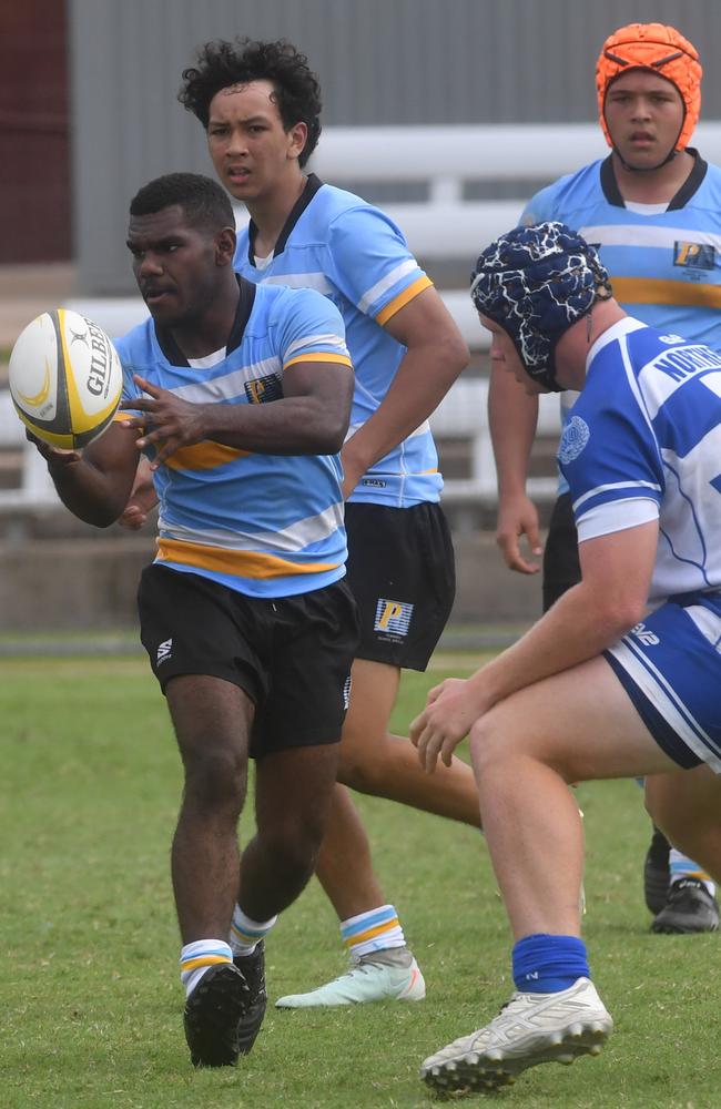 QLD Rugby Union State Championships (17-18 years boys) at the Townsville Sports Precinct. Friday May 23. Northern against Peninsular. Picture: Evan Morgan