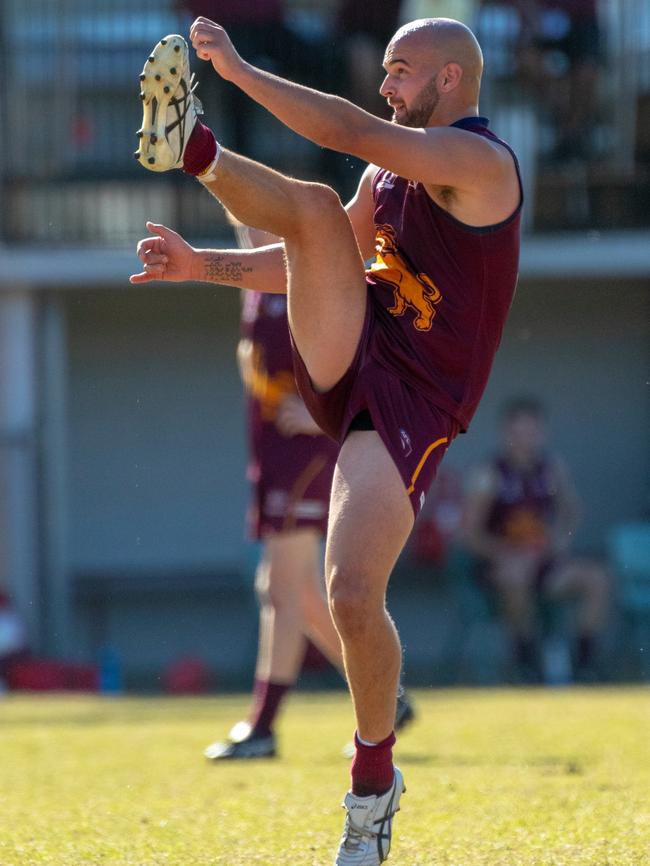 Jack Anthony kicked five goals for Palm Beach Currumbin to claim the Joe Grant Medal. Picture: Nelson Herbert, Nelpix.