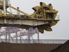 The Australian Iron Ore storage on the docks in Tianjin China China.12th September 2014. Pic Jayne Russell +852 97578607. Date-12.09.14