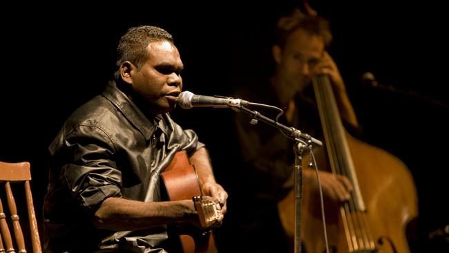 Gurrumul playing at the Enmore Theatre in 2008. Picture by Sam Karanikos