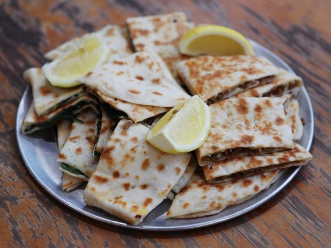 Gozleme from Dough Works will be among the fare showcased at Dandenong Market. Picture Rebecca Michael.