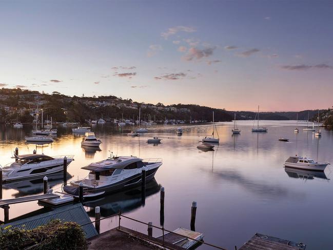 The water view from the jetty at 15 Burton Street, Mosman