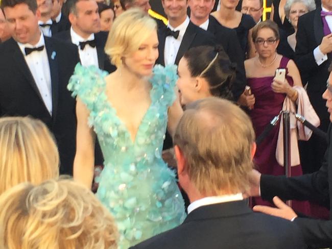 A blurry Cate Blanchett. Picture: Edwina Bartholomew