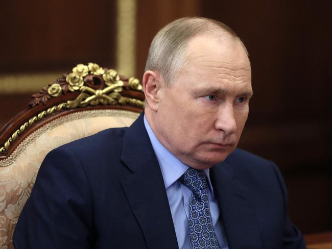 Russian President Vladimir Putin is failing with his plans, according to the UK intelligence agency director. Picture: Mikhail Klimentyev/AFP