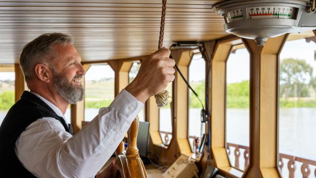 Murray Princess Captain Gus Smith said he was excited to return to the River Murray.