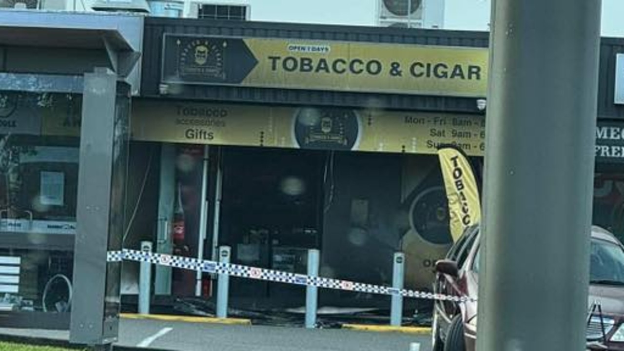 Suspicious fire outside tobacco shop, probe into ‘ramming’