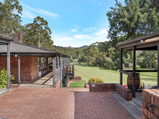 The golf course’s buildings and club house.