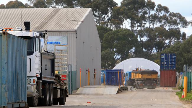 Recyclers Phoenix Environmental Group in Coolaroo were banned from accepting more materials due to fire risk on August 5. Picture: Aaron Francis/The Australian