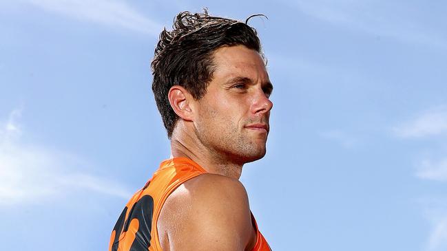 Josh Kelly again played through the midfield against the Bombers. Picture: Toby Zerna
