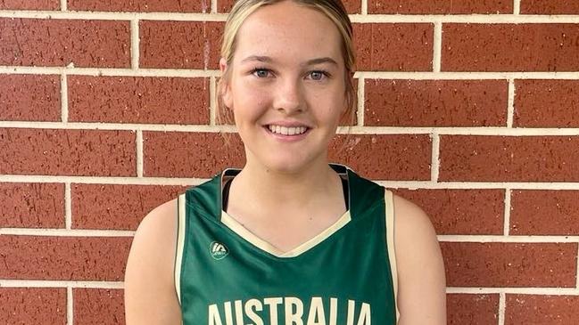 Australian junior basketball representative Daisy Hocking. Picture: Supplied