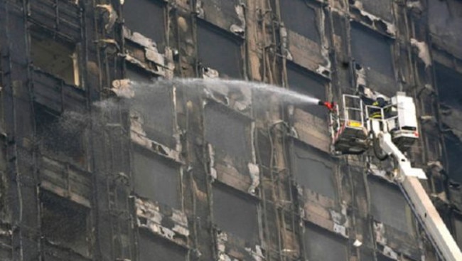 The Lacrosse building fire in Victoria.