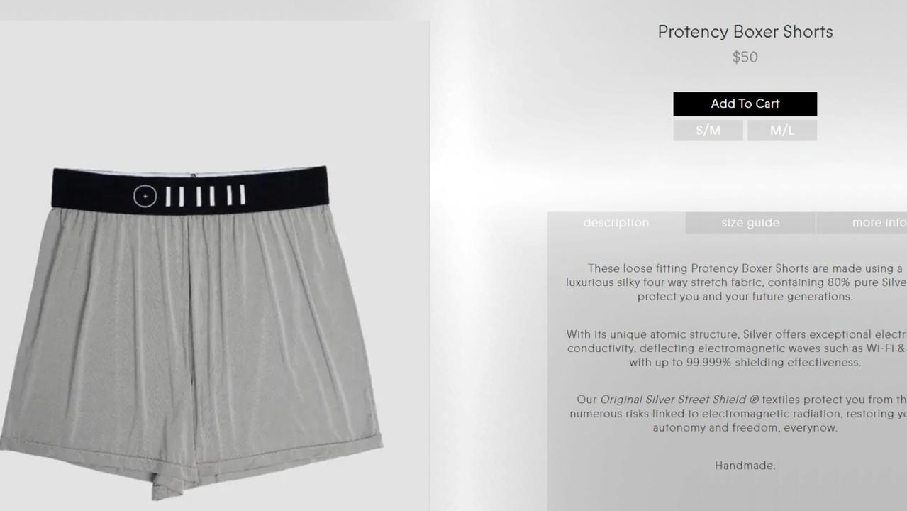 These boxer shorts will apparently protect your nether regions from, erm … Wi-Fi.