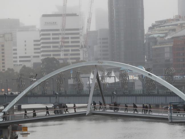 Melbourne has had less sunshine this winter compared to last year. Picture: David Crosling