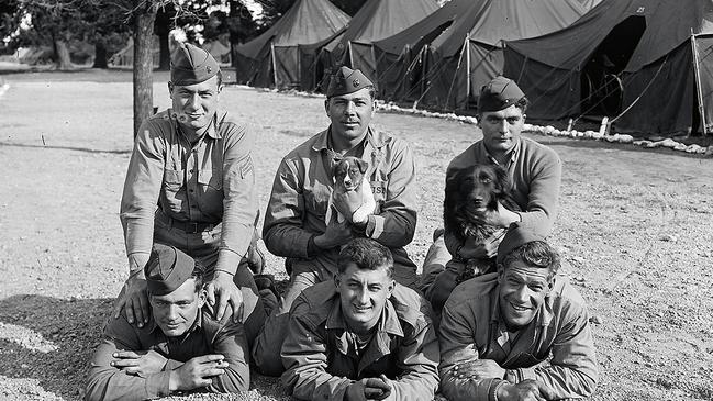 US Marines at their camp in Ballarat. Picture: Charles Edward Boyles, State Library of Victoria