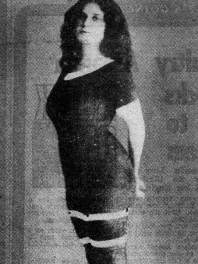 Millicent Mahy, winner of the Miss Venus Quest in 1911.