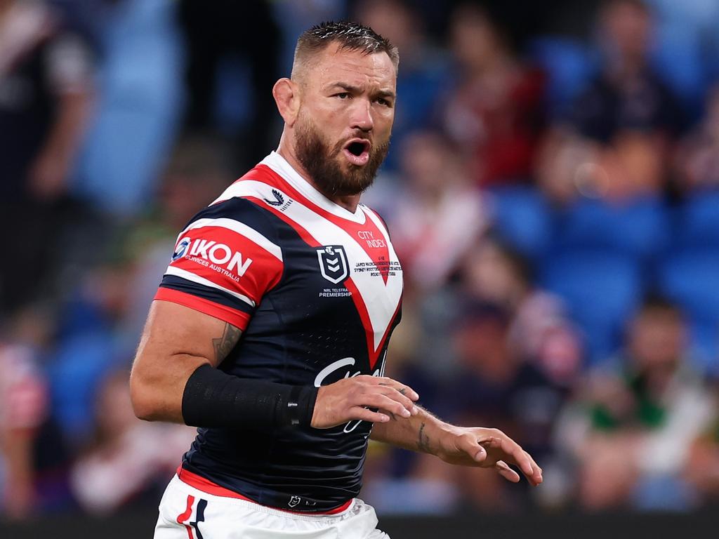 Matthew Johns came to the rescue of Jared Waerea-Hargreaves. Picture: Cameron Spencer/Getty Images