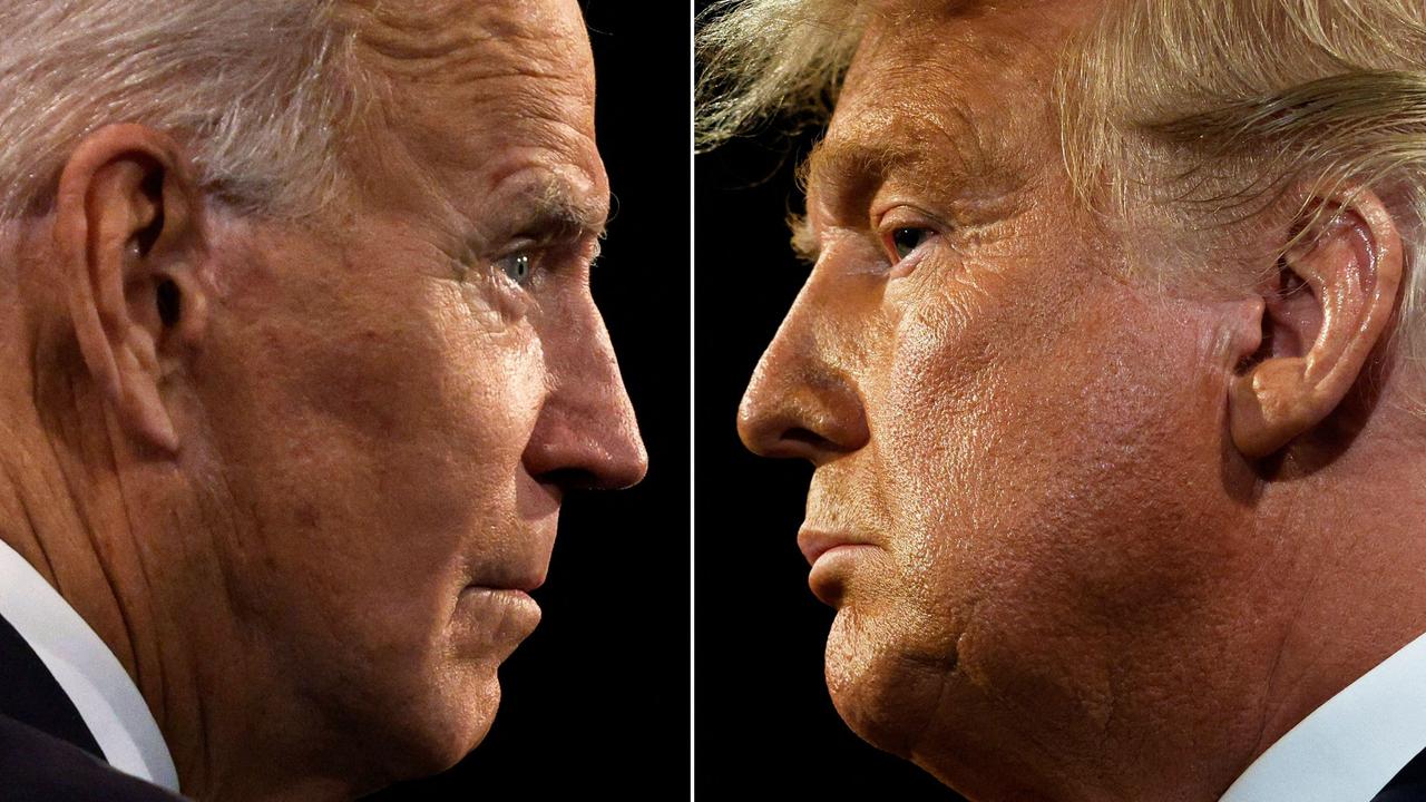 Joe Biden and Donald Trump are in the race for the 2024 presidential election. PIcture: AFP.